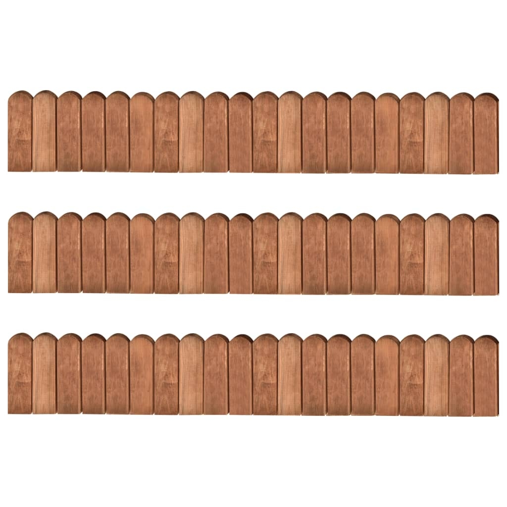 Beeteinfassungen 3 Stk. 120 cm Kiefernholz Imprägniert Beeteinfassungen 3 Stk. 120 cm Kiefernholz Imprägniert