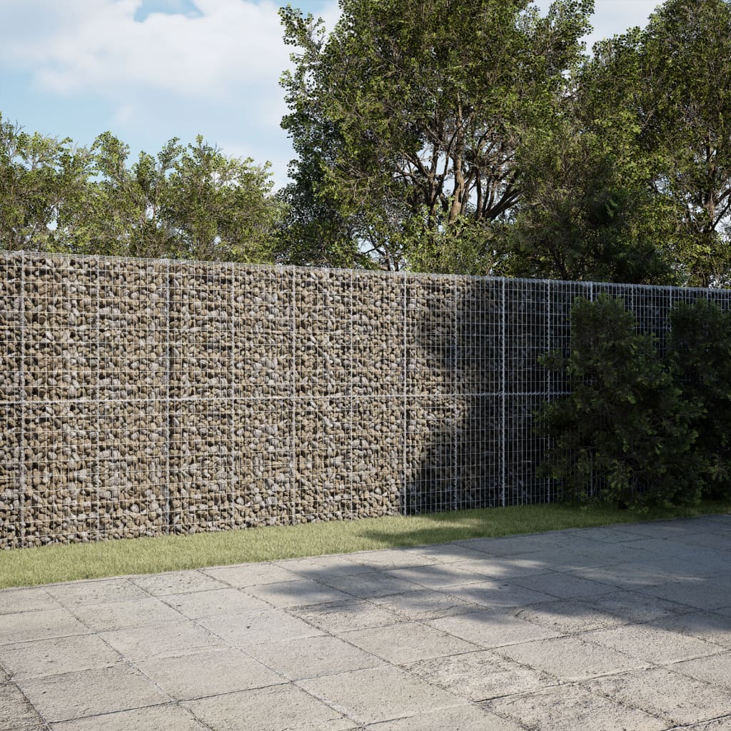 Gabione mit Deckel 1100x50x200 cm Verzinktes Eisen Gabione mit Deckel 1100x50x200 cm Verzinktes Eisen