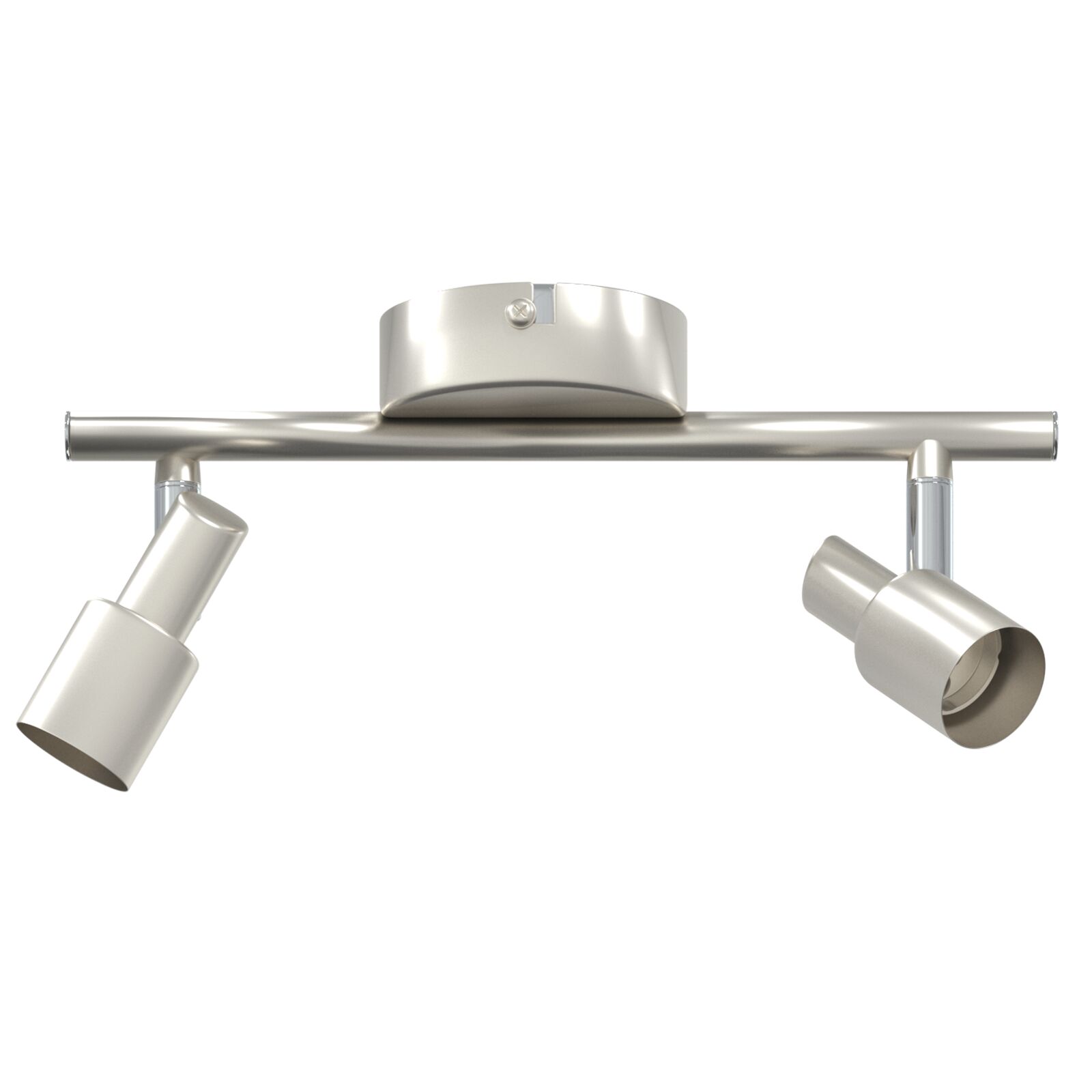 Deckenstrahler 2 Wege verstellbar Gebürstetes Nickel GU10