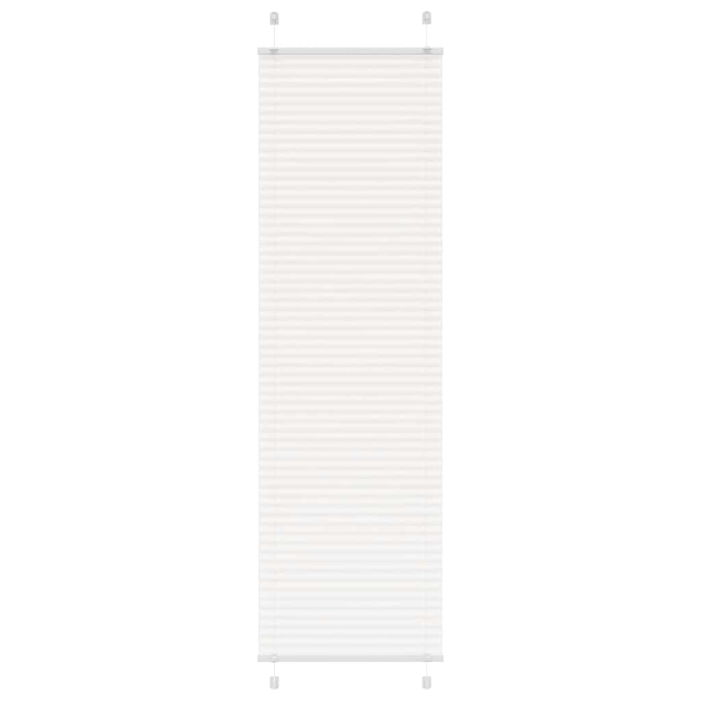 Plissee Weiß 60x200 cm Stoffbreite 59,4 cm Polyester