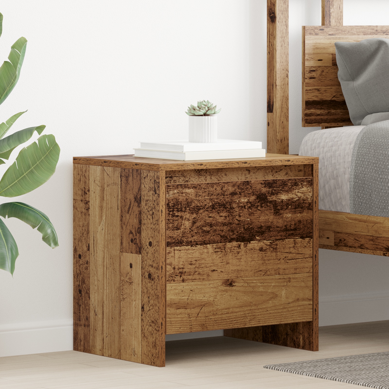 Nachttisch Altholz 45 x 34 x 44.5 cm Holzwerkstoff