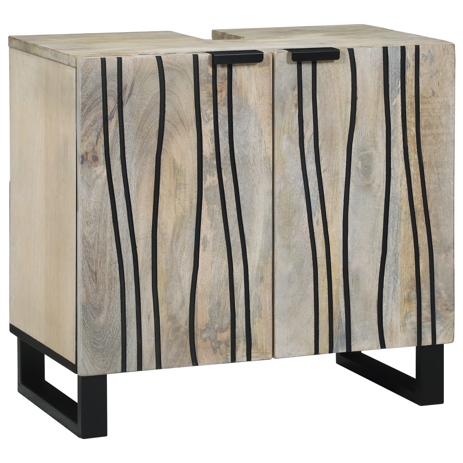 Spülenschrank mit Regal mit Speicher mit Tür mno 62 x 33 x 58 cm