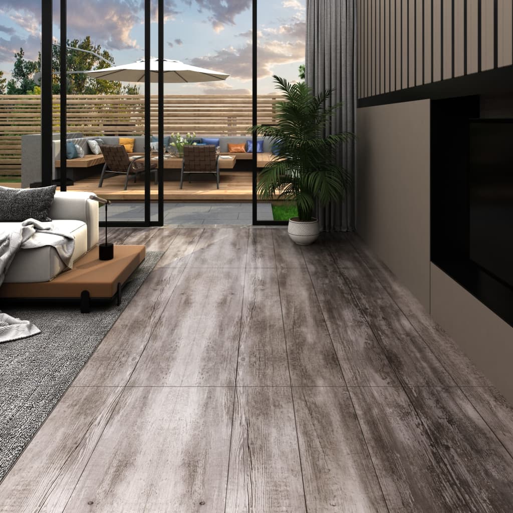 PVC-Fliesen 5,02 m² 2 mm Selbstklebend Matt Holzbraun PVC-Fliesen 5,02 m² 2 mm Selbstklebend Matt Holzbraun
