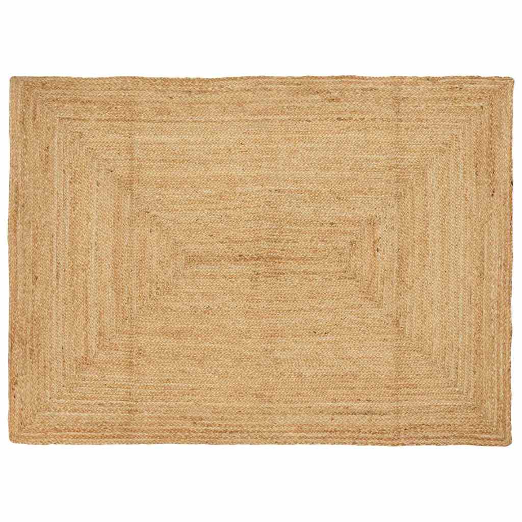 Teppich Beige 140 x 200 cm Jute