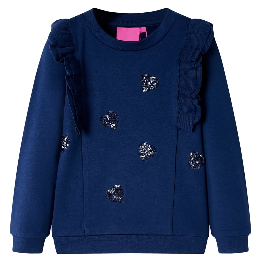 Kinder-Sweatshirt Marineblau 104