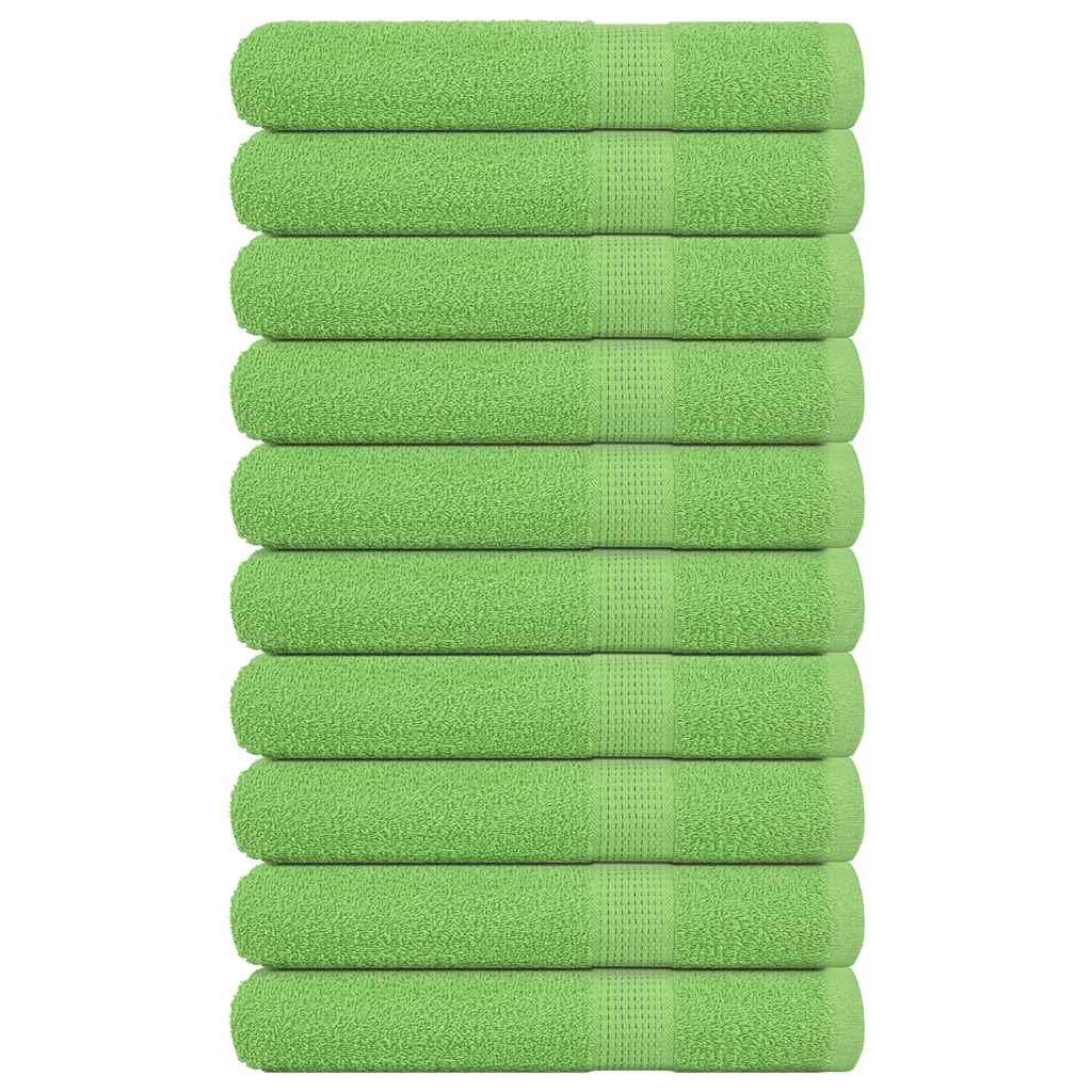 Handtücher 10 Stk. Apfelgrün 100x200 cm 360 g/m² 100% Baumwolle