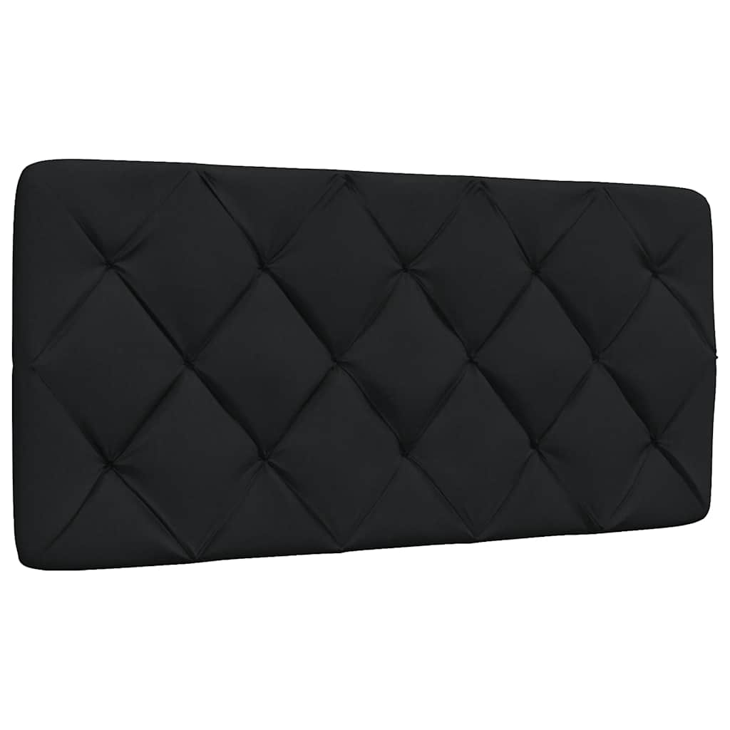 Kopfteil-Kissen Schwarz 100 cm Stoff