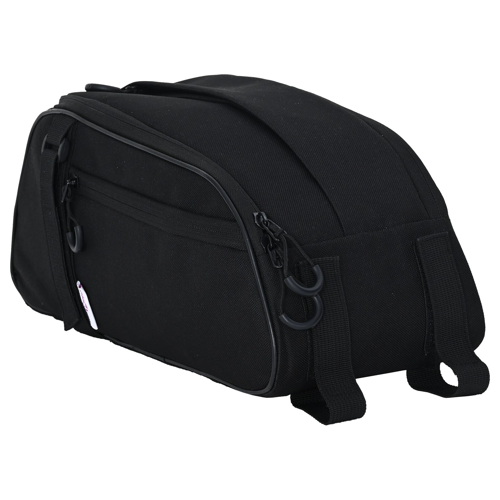 Fahrradtasche für Pannierträger 8 L Schwarz 38x16x16 cm