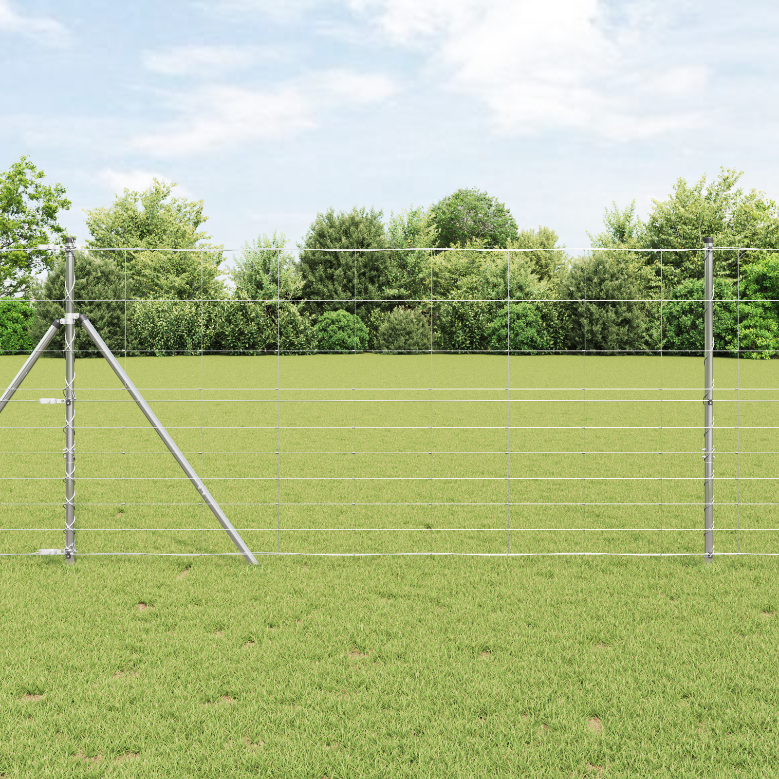 Feldzaun 1.2x50 m Feuerverzinkter Stahl
