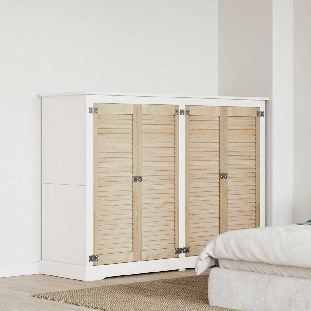 Schranktüren 4 pcs Braun 110 x 39.5 x 2.1 cm Massivholz Kiefer