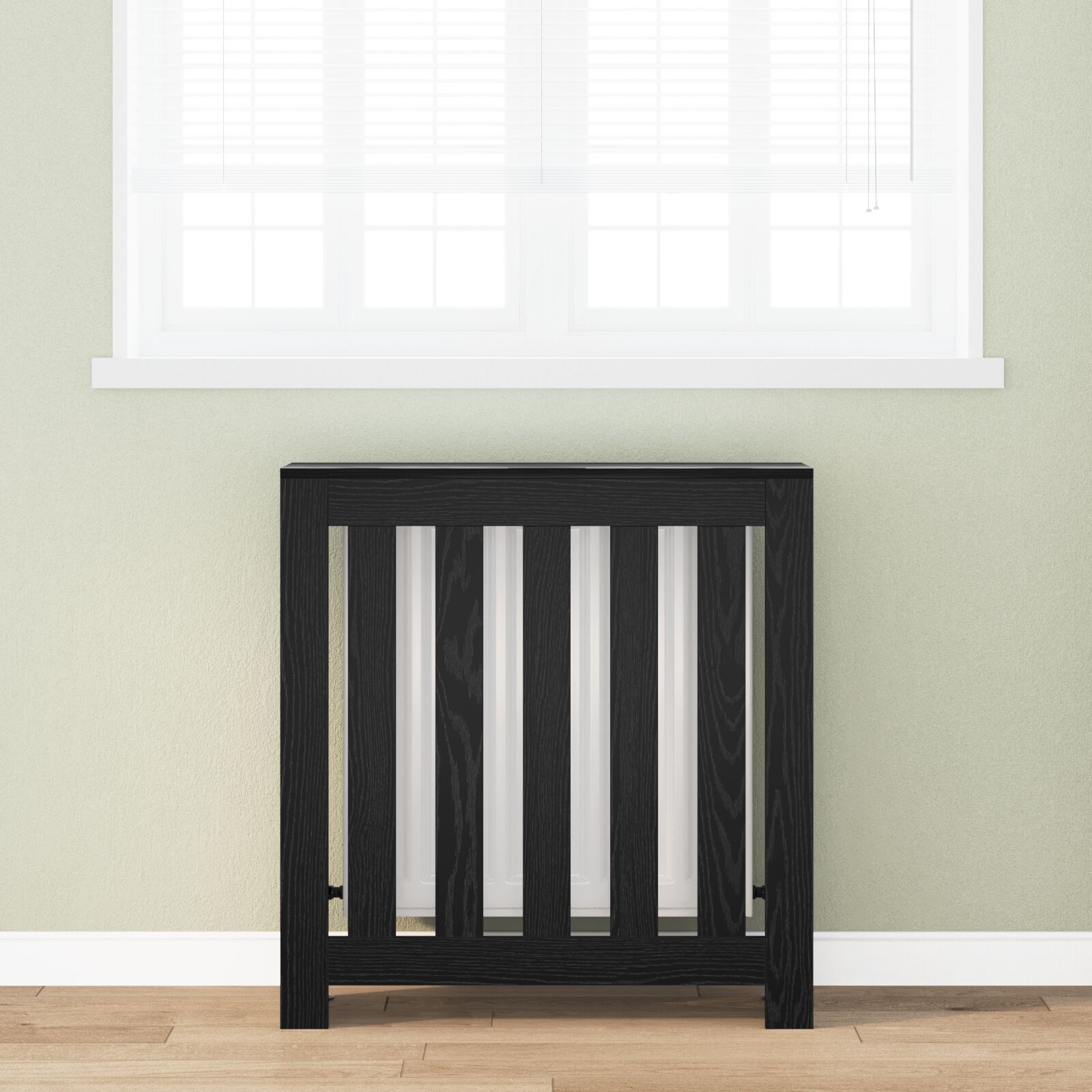 Heizkörperabdeckung Schwarze Eiche 78x20x82 cm Holzwerkstoff