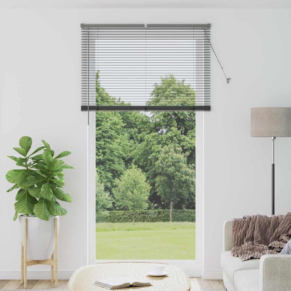 Fenster Jalousie Dunkelgrau 120 x 220 cm Aluminium