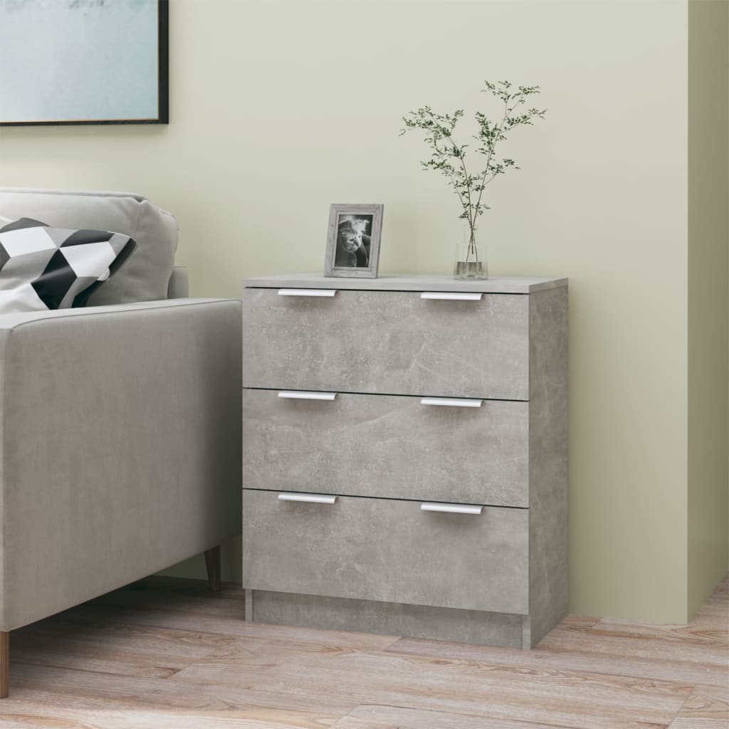 Sideboard Betongrau 60x30x70 cm Holzwerkstoff