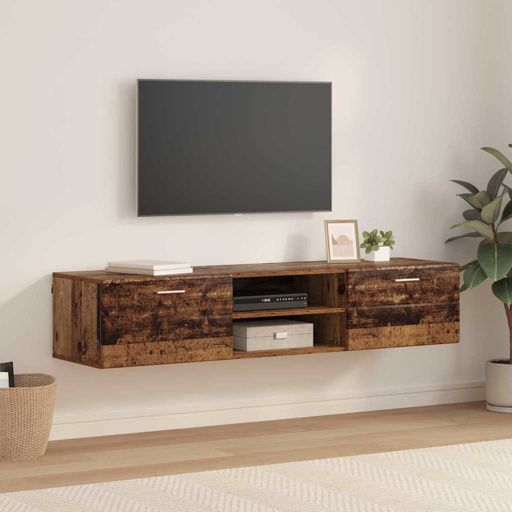 TV-Schränk mit Regal Altholz 150 x 39 x 30 cm Holzwerkstoff