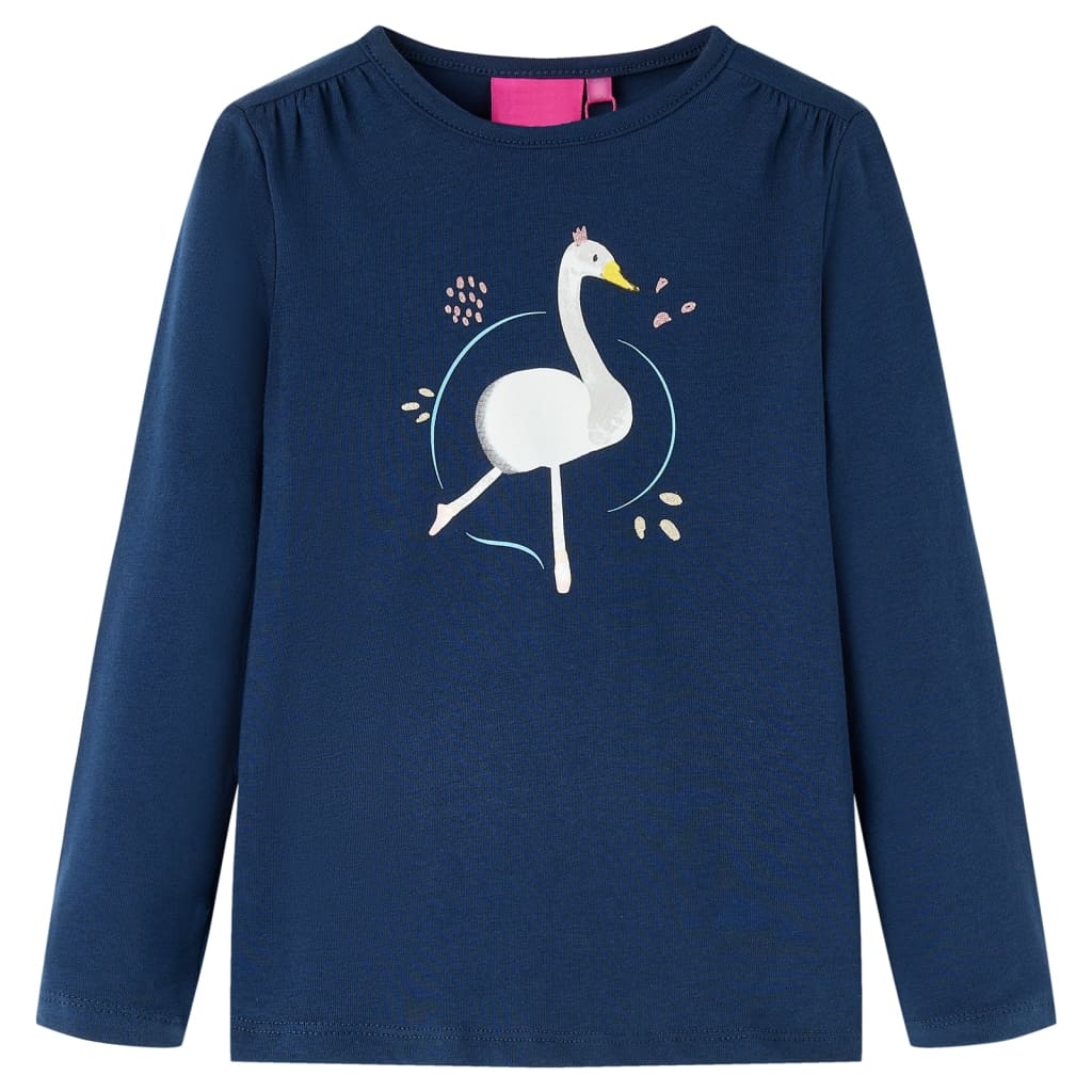 Kinder-Langarmshirt Marineblau 140 Kinder-Langarmshirt Marineblau 140