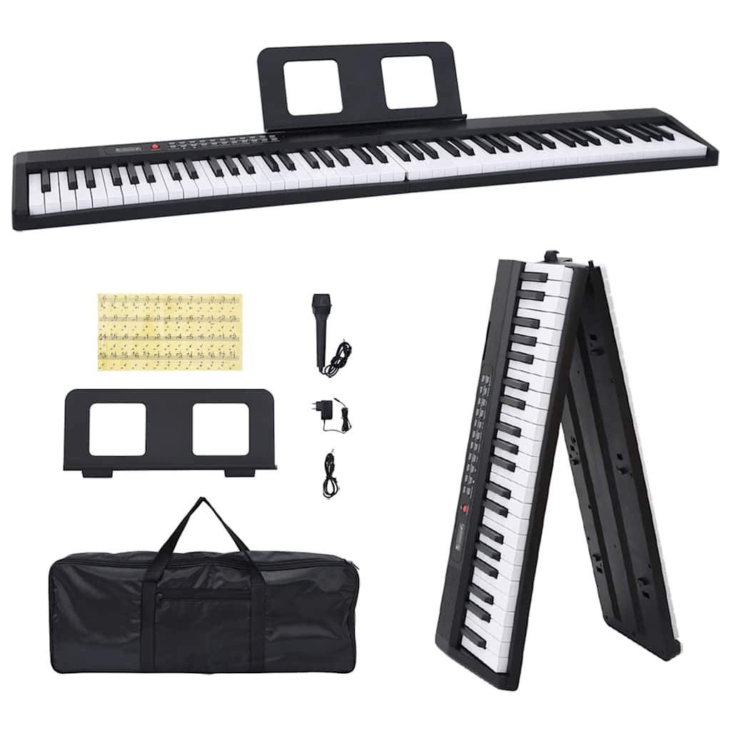 88Tasten Klavier Elektrisches Keyboard mit Notenständer Faltbar 88Tasten Klavier Elektrisches Keyboard mit Notenständer Faltbar