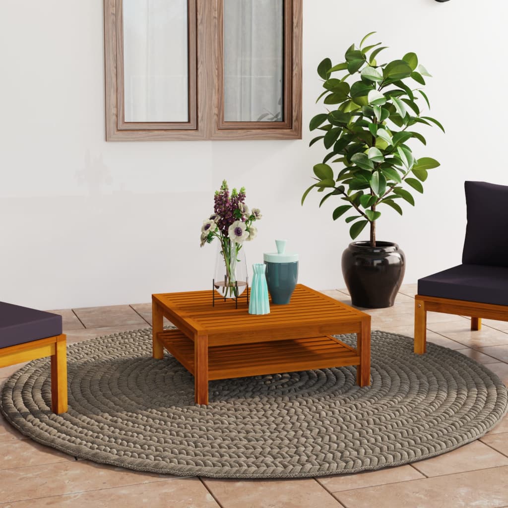 Couchtisch 65x65x35 cm Massivholz Akazie Couchtisch 65x65x35 cm Massivholz Akazie