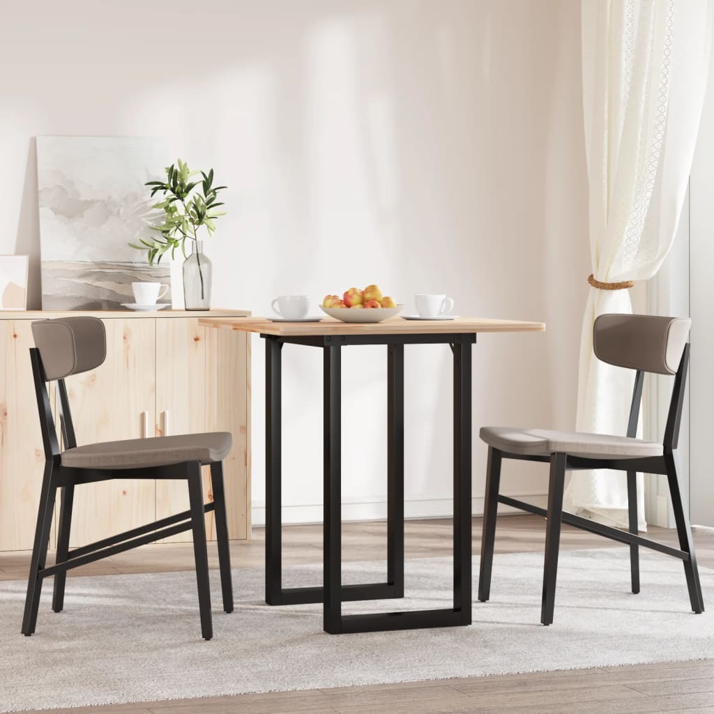 Esstisch-Gestell in O-Form 50x40x73 cm Gusseisen