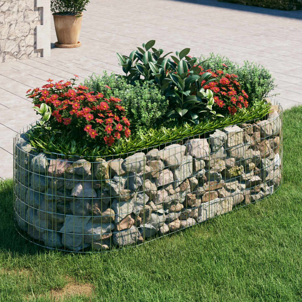 Gabionen-Hochbeet Verzinktes Eisen 200x100x50 cm Gabionen-Hochbeet Verzinktes Eisen 200x100x50 cm
