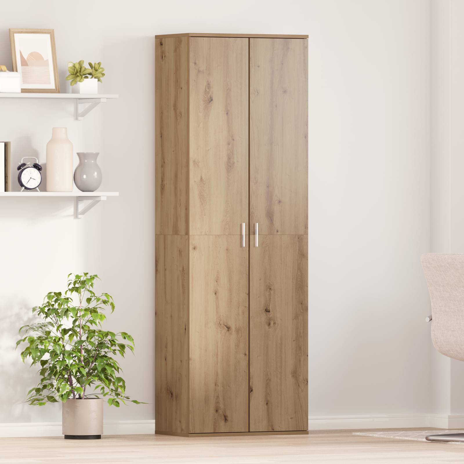 Hochschrank Artisan Eiche 60x35x180 cm verarbeitetes Holz
