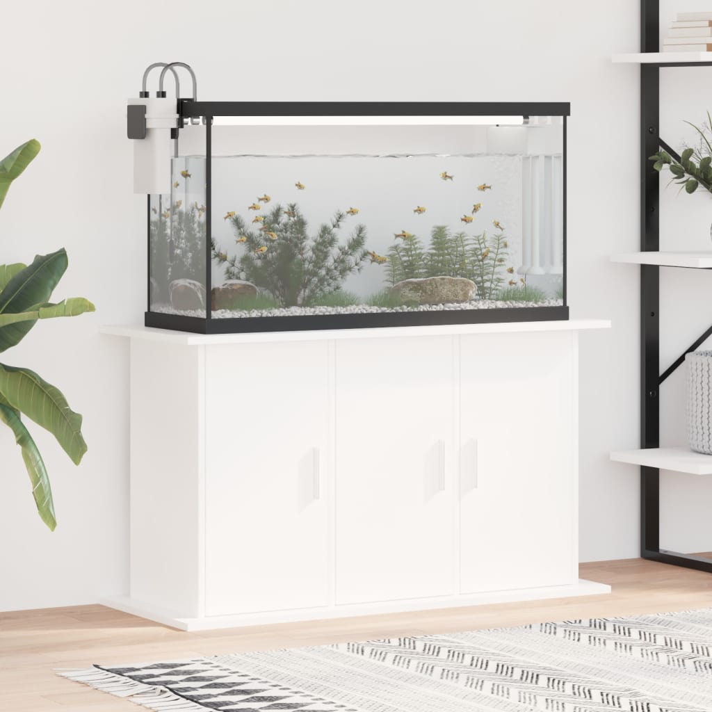 Aquariumständer Weiß 101x41x58 cm Holzwerkstoff Aquariumständer Weiß 101x41x58 cm Holzwerkstoff