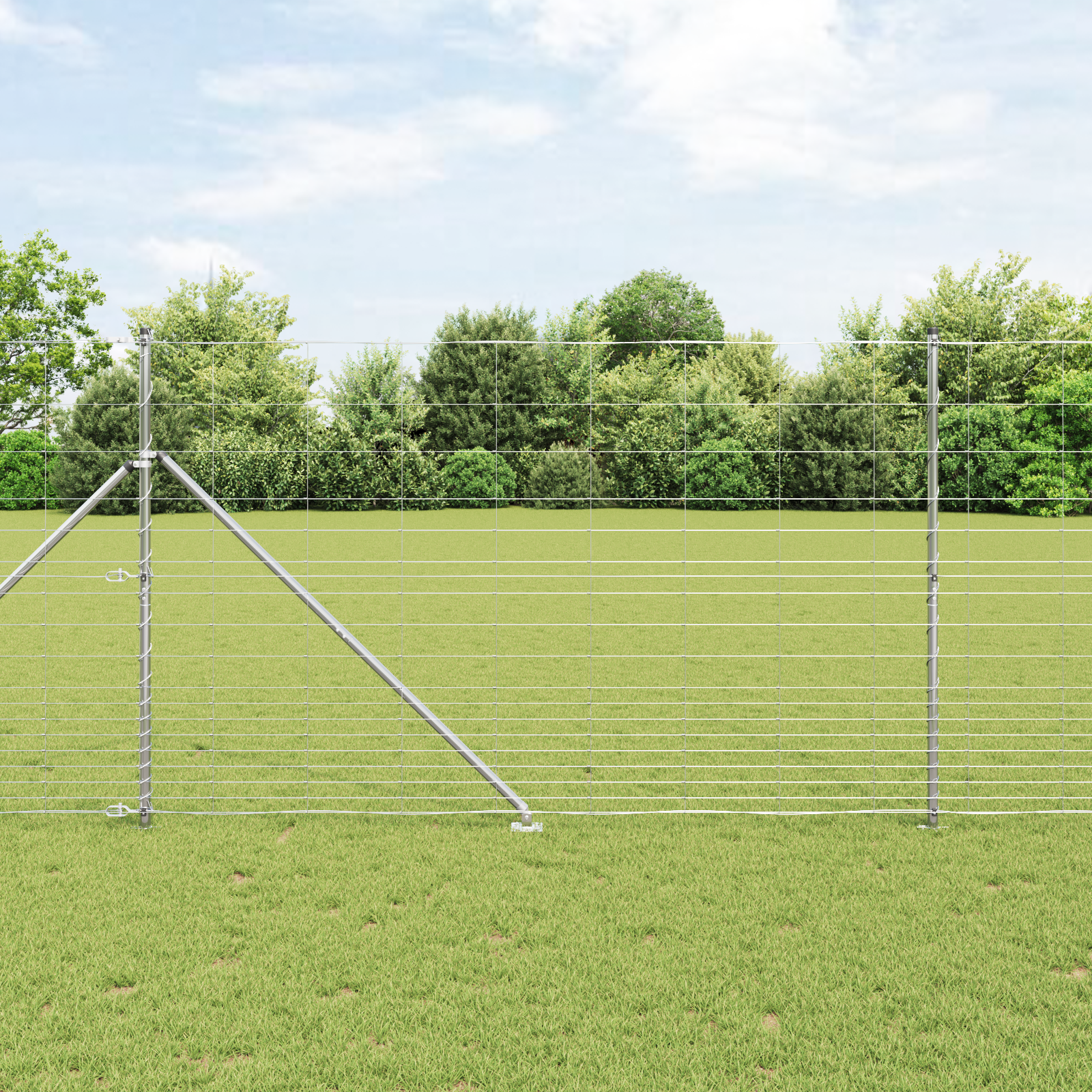 Feldzaun 1,5x25 m aus verzinktem Stahl