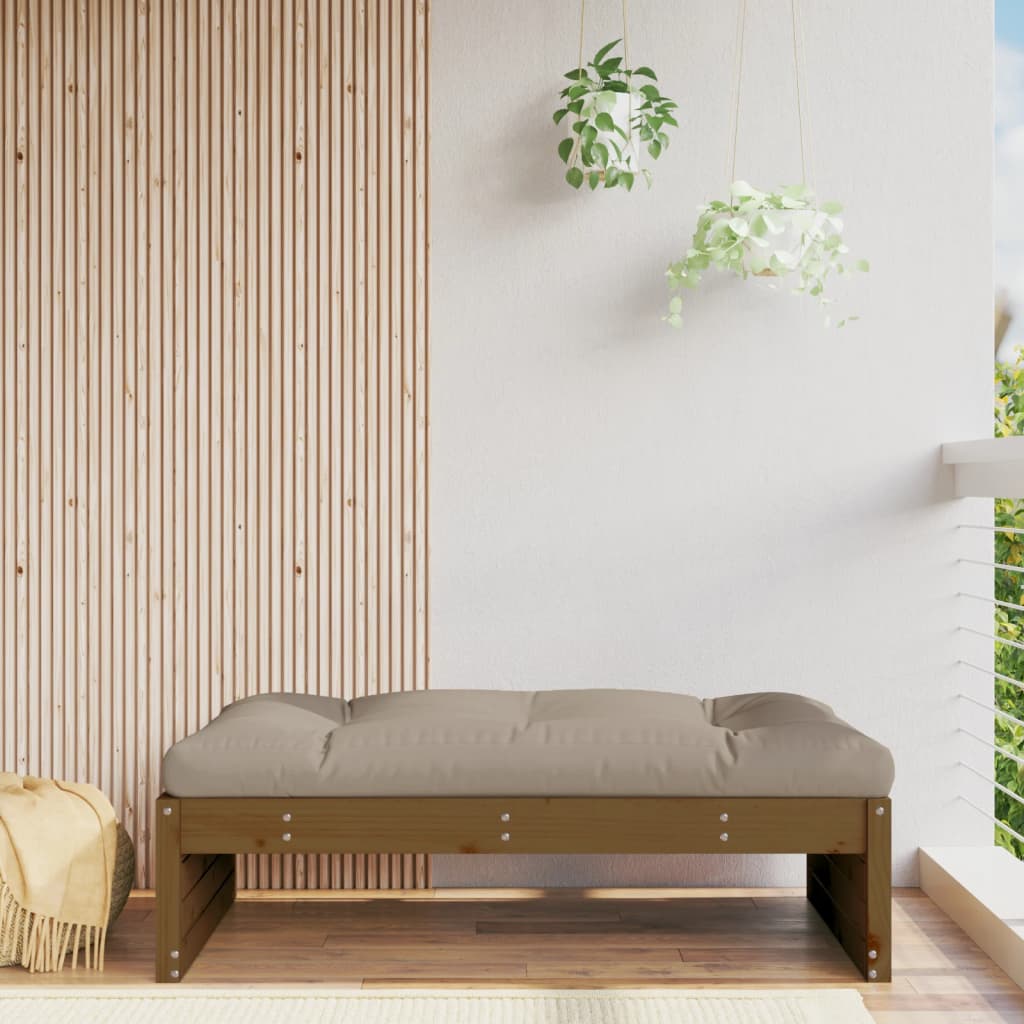 Gartenhocker Honigbraun 120x80 cm Massivholz Kiefer Gartenhocker Honigbraun 120x80 cm Massivholz Kiefer