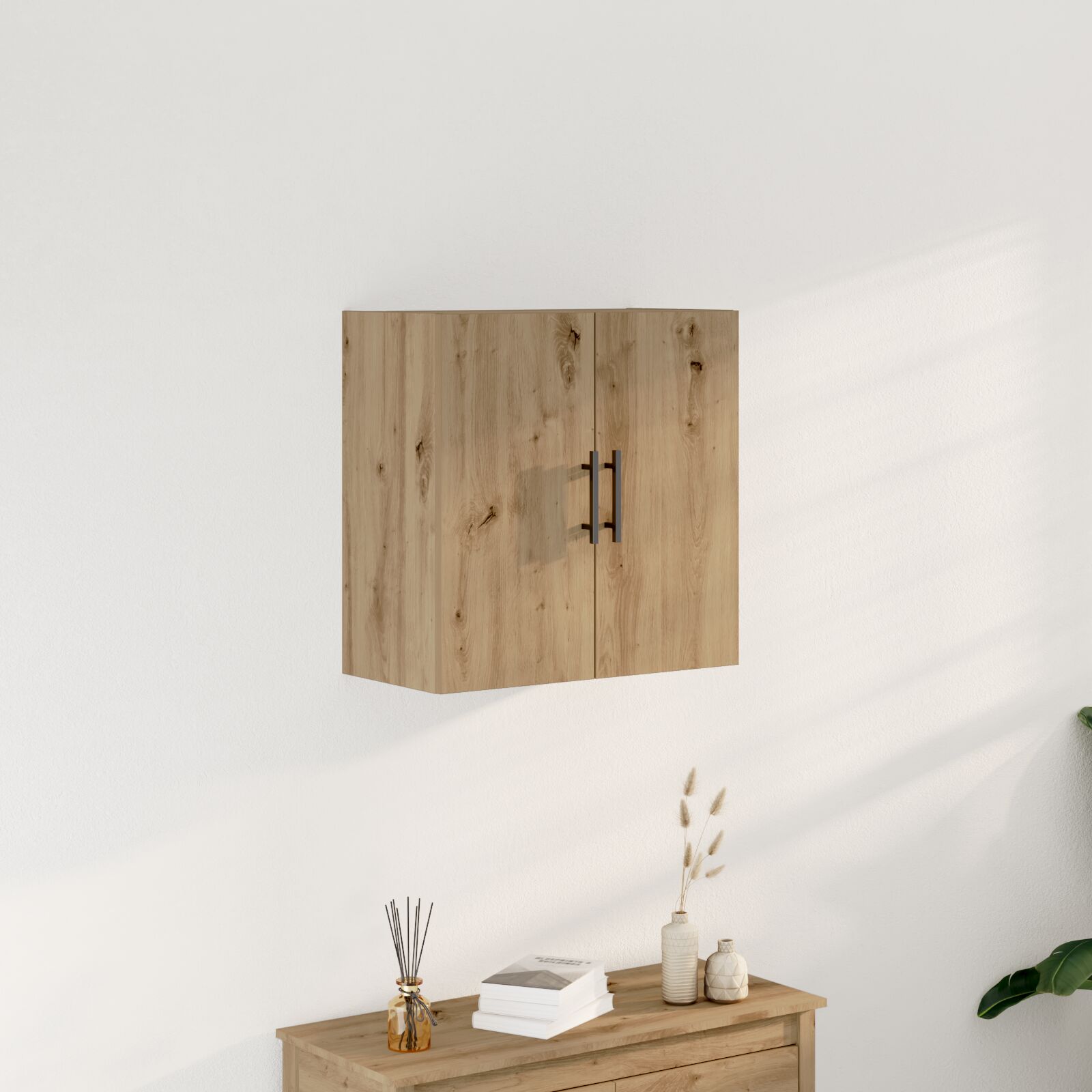 vidaXL Wandregal Artisan Eiche 60x31,5x60 cm Holzwerkstoff