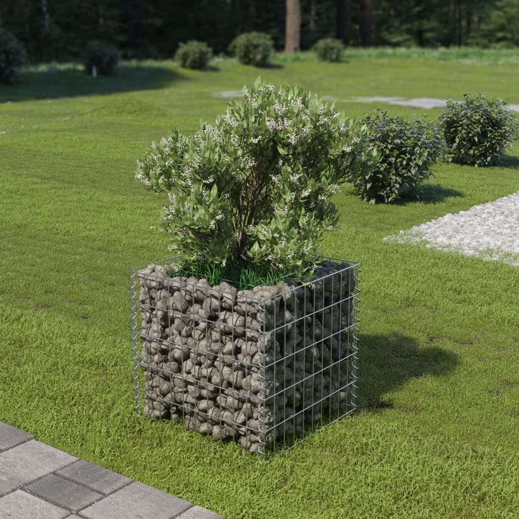 Gabionen-Hochbeet Verzinkter Stahl 50×50×50 cm Gabionen-Hochbeet Verzinkter Stahl 50×50×50 cm