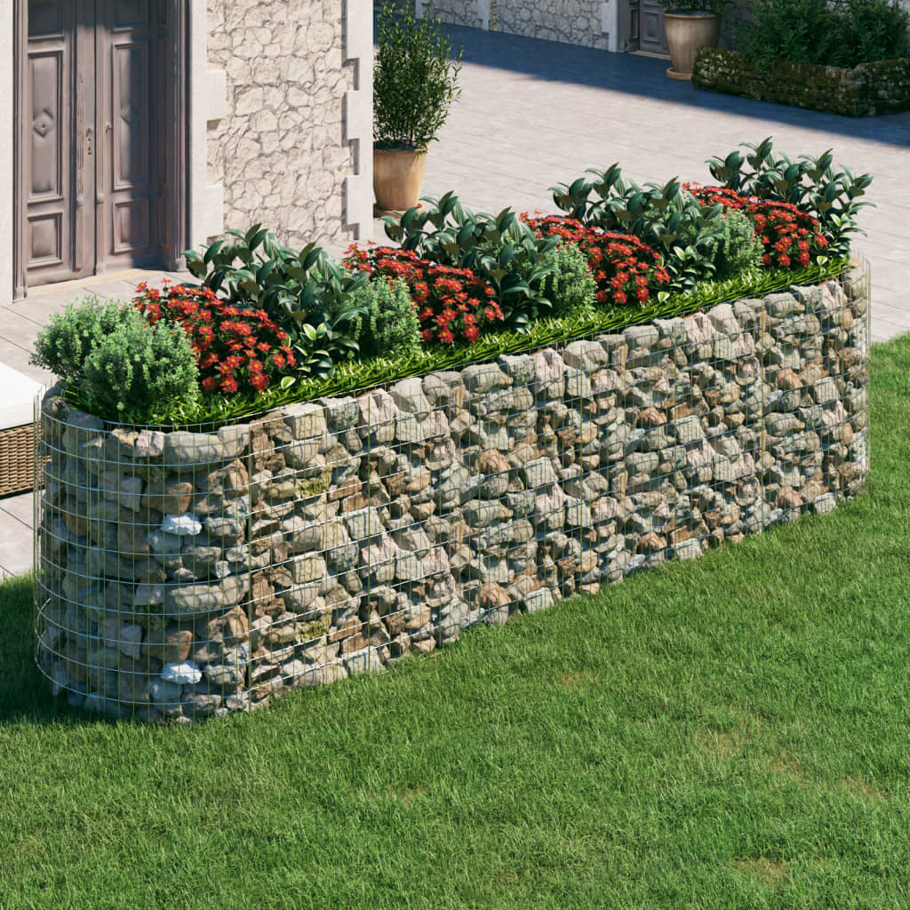 Gabionen-Hochbeet Verzinktes Eisen 400x100x100 cm Gabionen-Hochbeet Verzinktes Eisen 400x100x100 cm