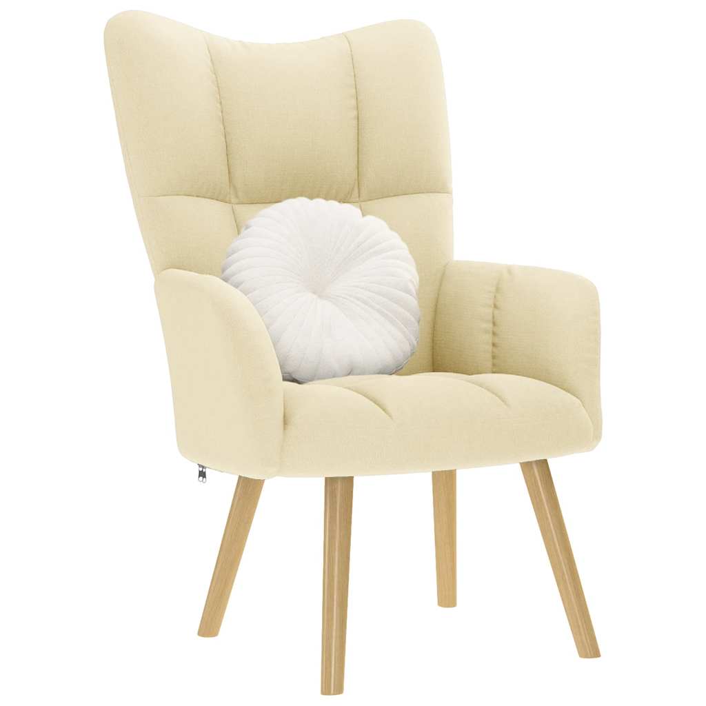 Relaxsessel Creme Stoff