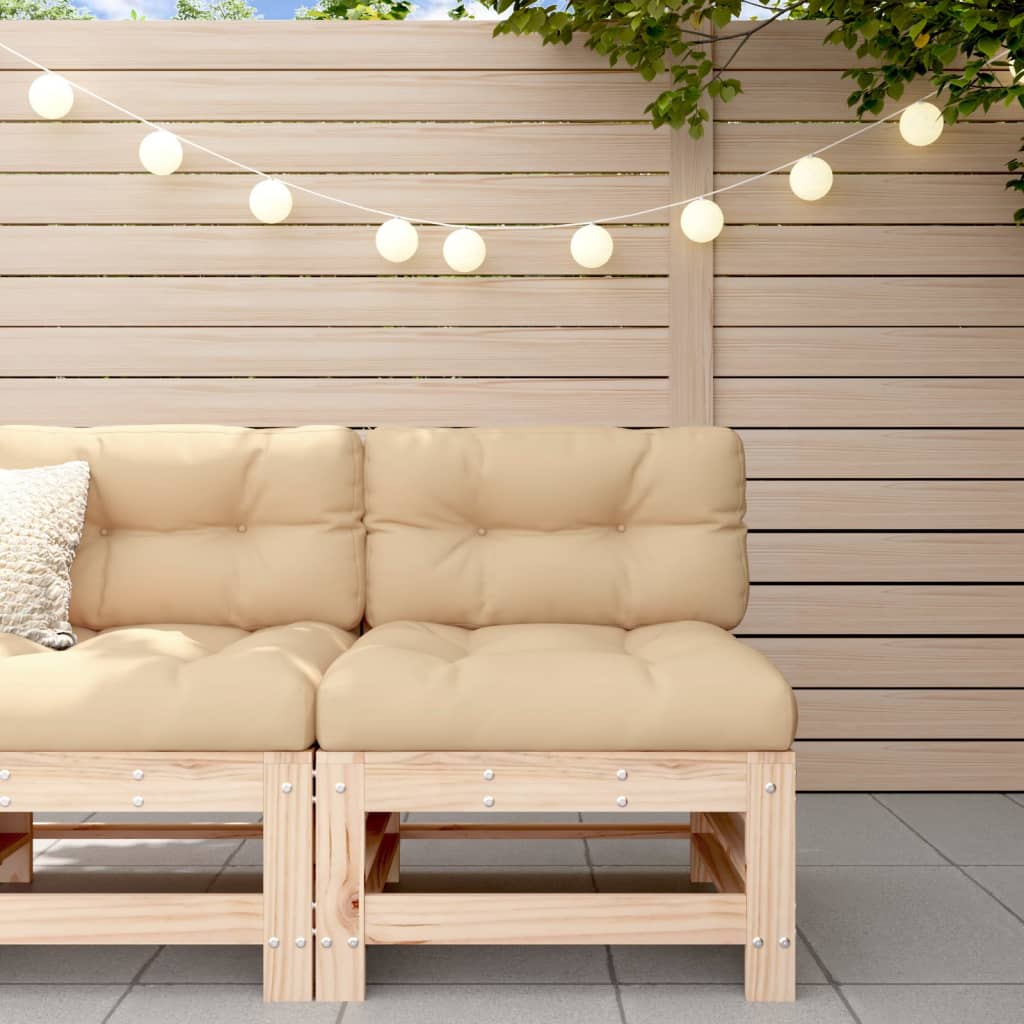 Mittelsofa mit Kissen Massivholz Kiefer Mittelsofa mit Kissen Massivholz Kiefer