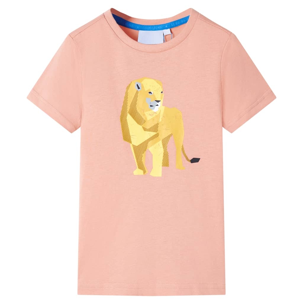 Kinder-T-Shirt Hellorange 128