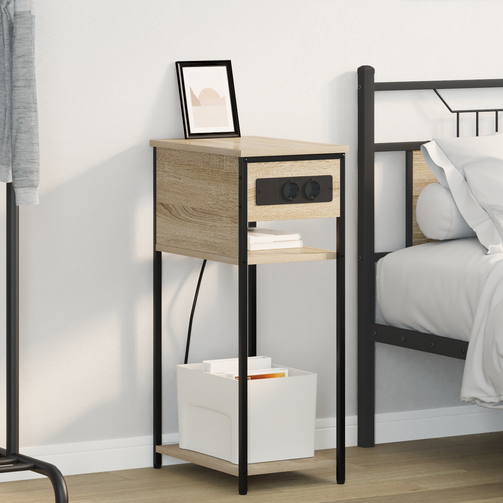 Nachttisch Sonoma Eiche 28,1 x 40,9 x 75 cm Holzwerkstoff