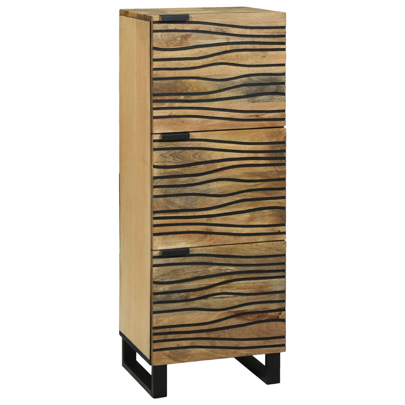 Highboard 40x33.5x110 cm massives Mangoholz