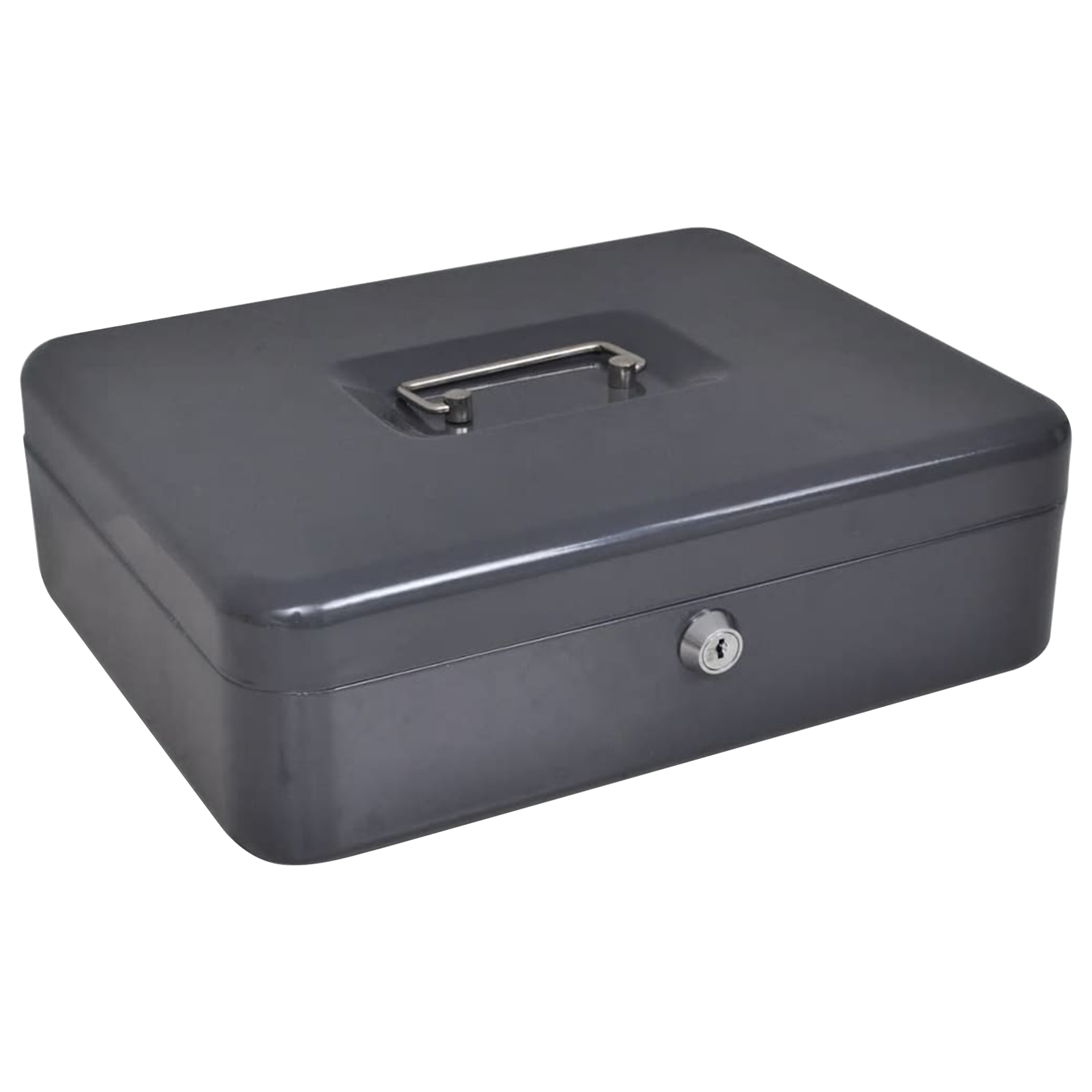 Sicherheitsbox Dunkelgrau Stahl Mittel Tragbare Sicherheitsbox