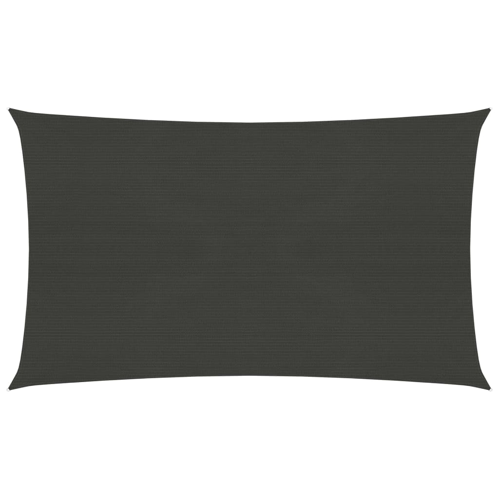 Sonnensegel 160 g/m² Anthrazit 3x5 m HDPE