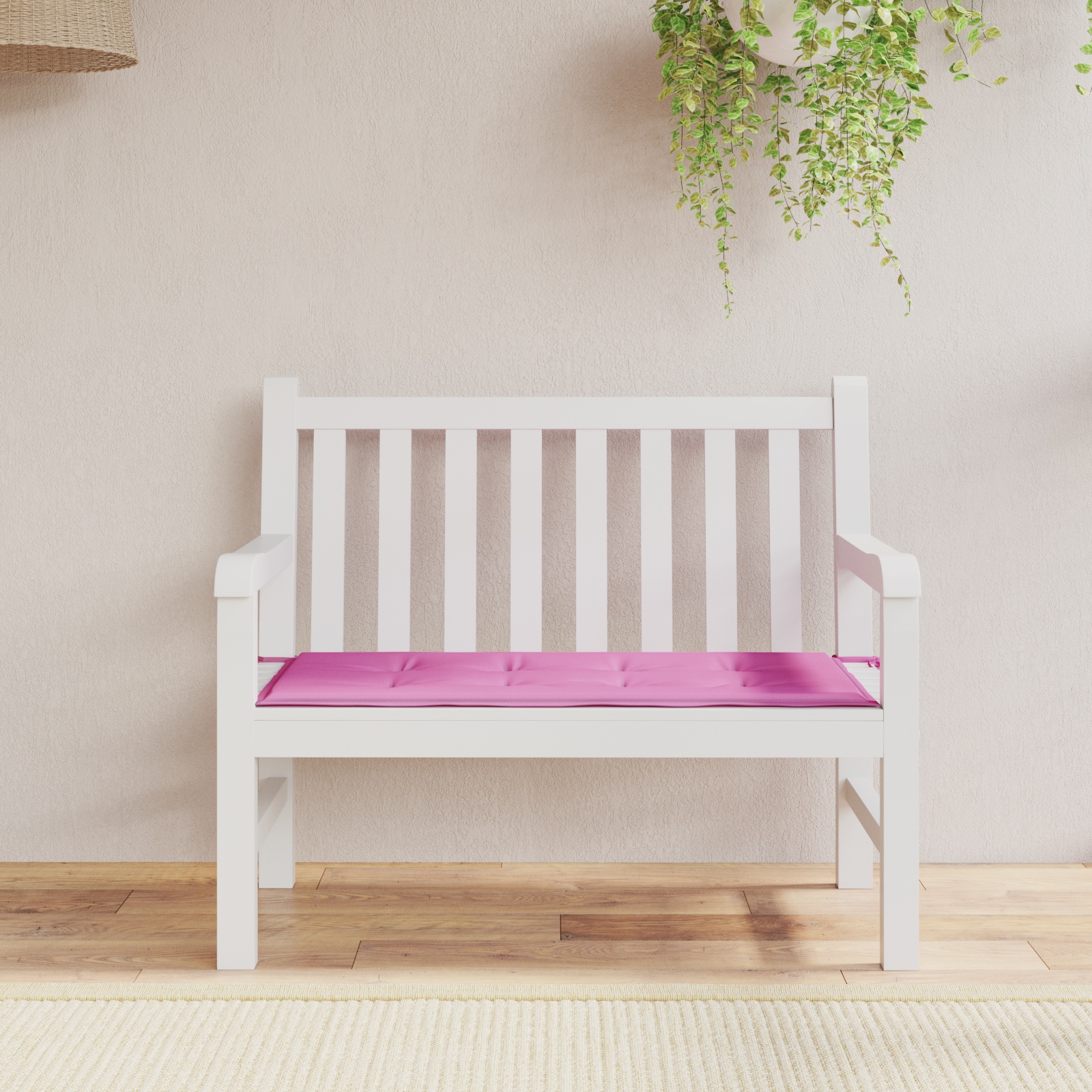 Gartenbankkissen Rosa 120x50x4 cm Oxford-Stoff