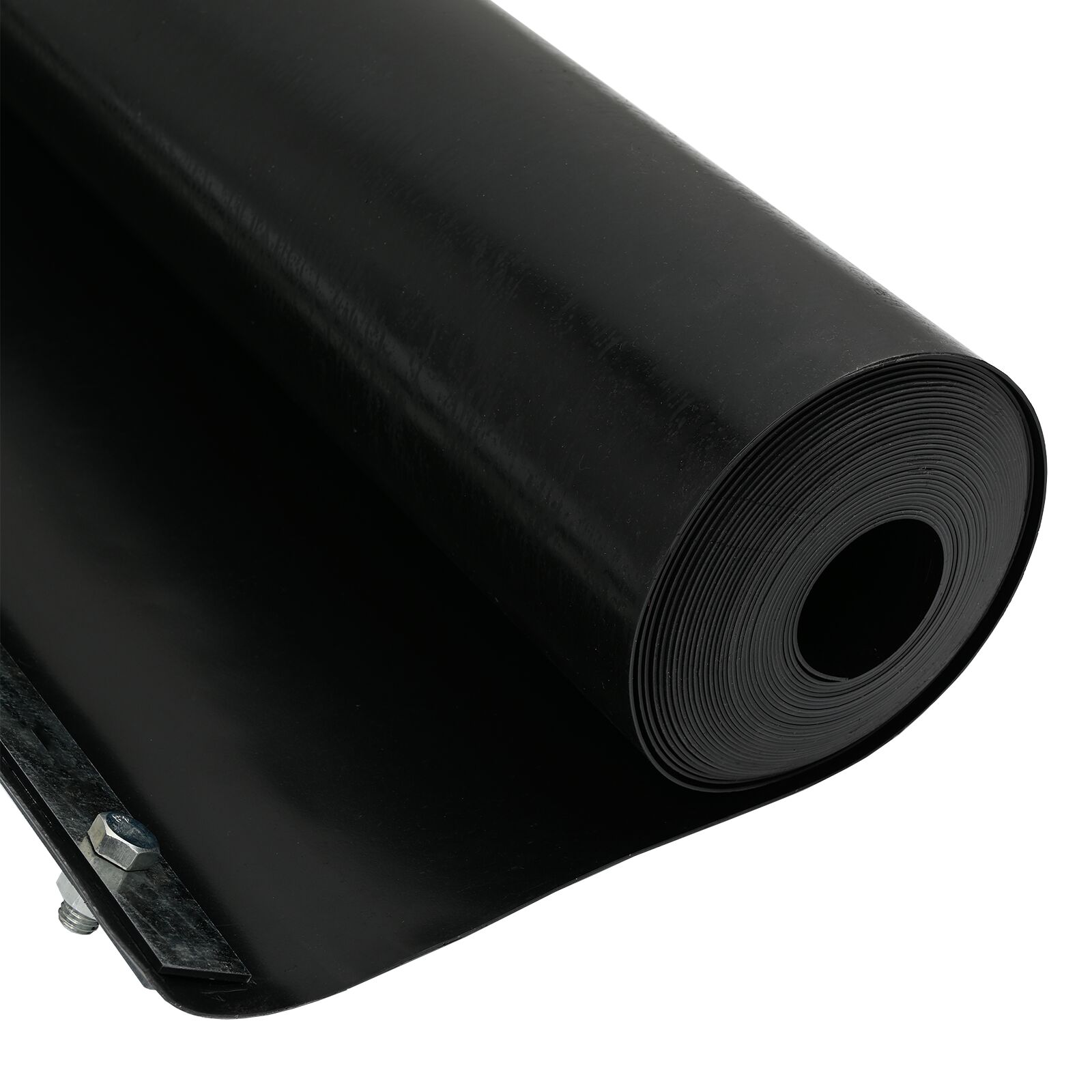 Wurzelschutz mit Verbindungsrails Schwarz 0,7x10 m 1,5 mm HDPE
