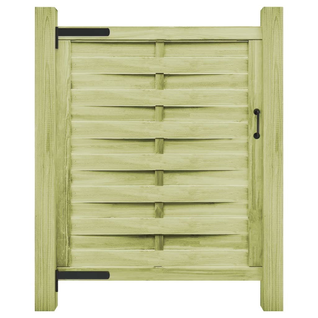 Gartentor Imprägniertes Kiefernholz 100x125 cm Grün