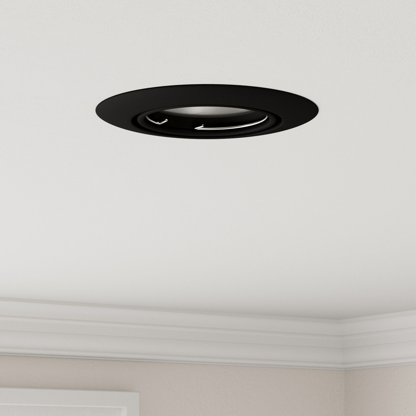 vidaXL Lampen Set aus 6 Schwarz Kunststoff 9 cm Modern