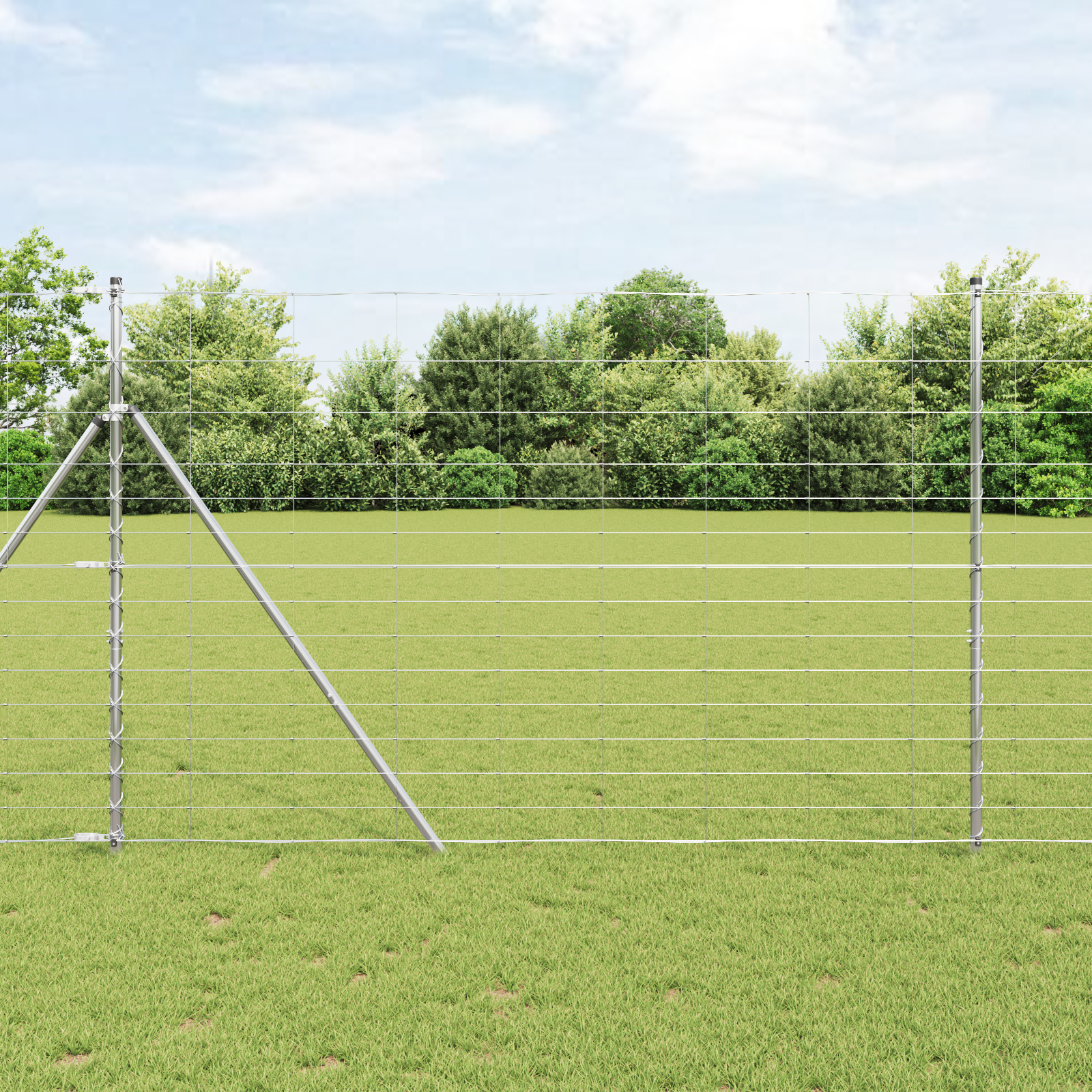 Feldzaun 1,6x25 m Verzinkter Stahl