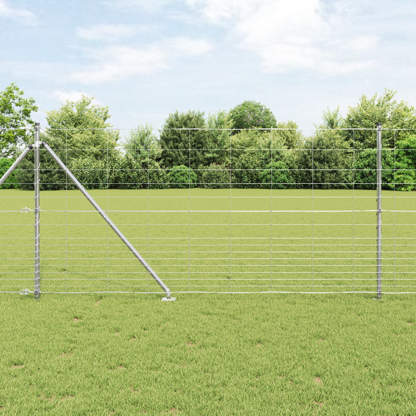 Feldzaun 1,2x50 m Verzinkter Stahl