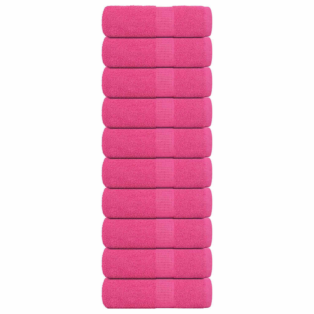 Waschhandtücher 10 Stück FROGN Rosa 30x30 cm 100% Baumwolle
