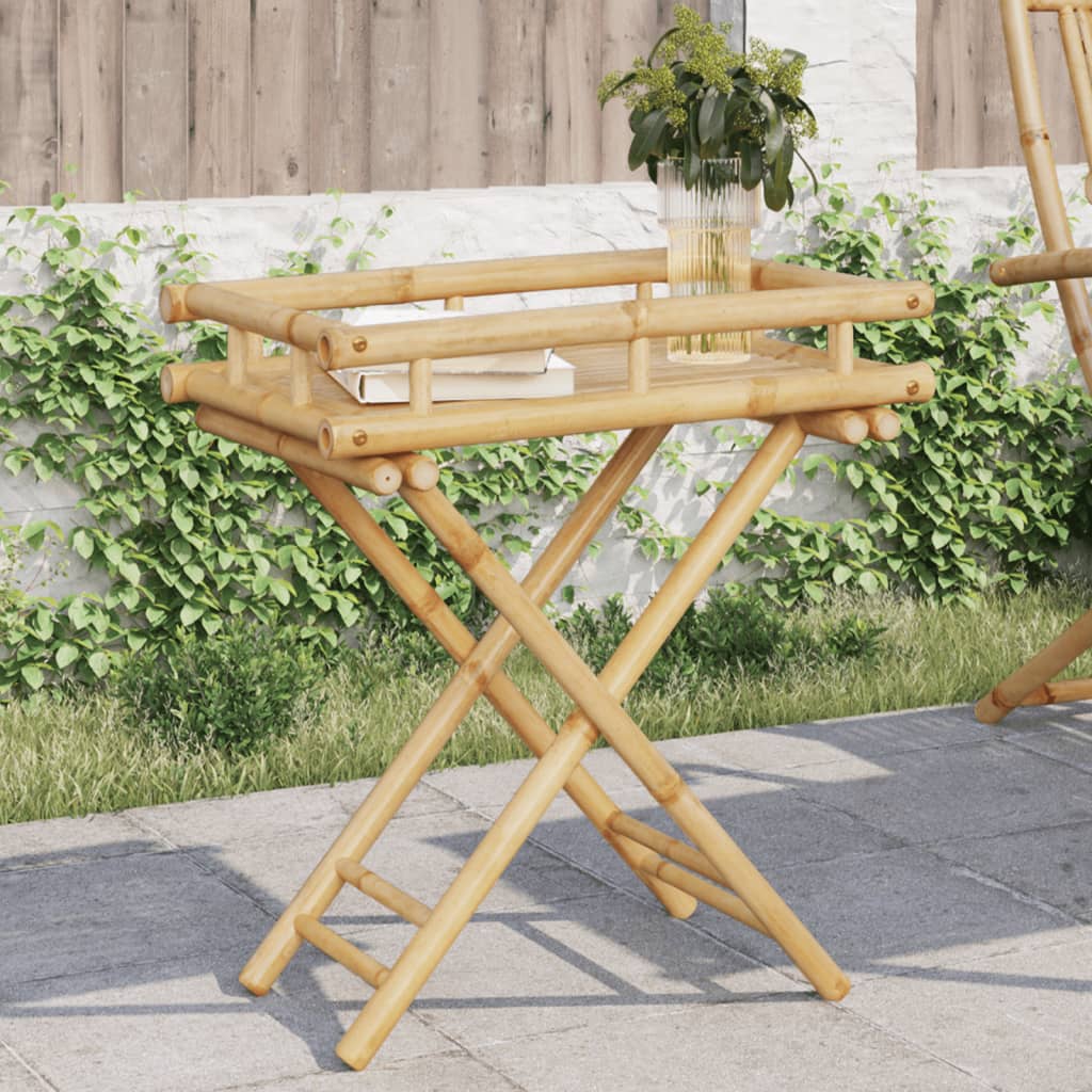 Tabletttisch Klappbar 60x40x68 cm Bambus Tabletttisch Klappbar 60x40x68 cm Bambus