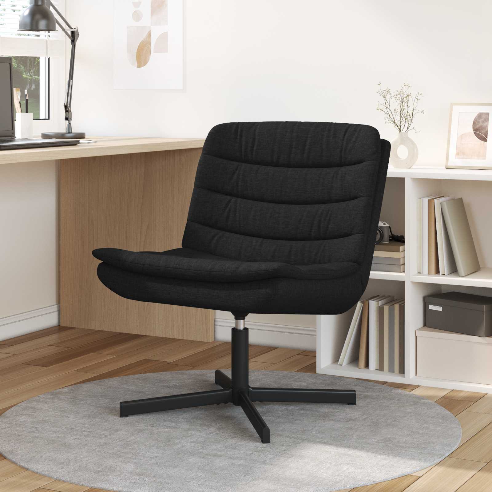 Drehstuhl Schwarz Polyester Standard Drehbar