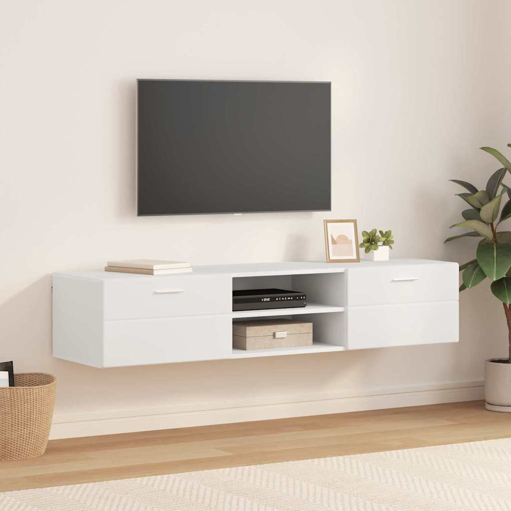 TV-Schränk mit Schubladen Weiß 150 x 39 x 30 cm Holzwerkstoff
