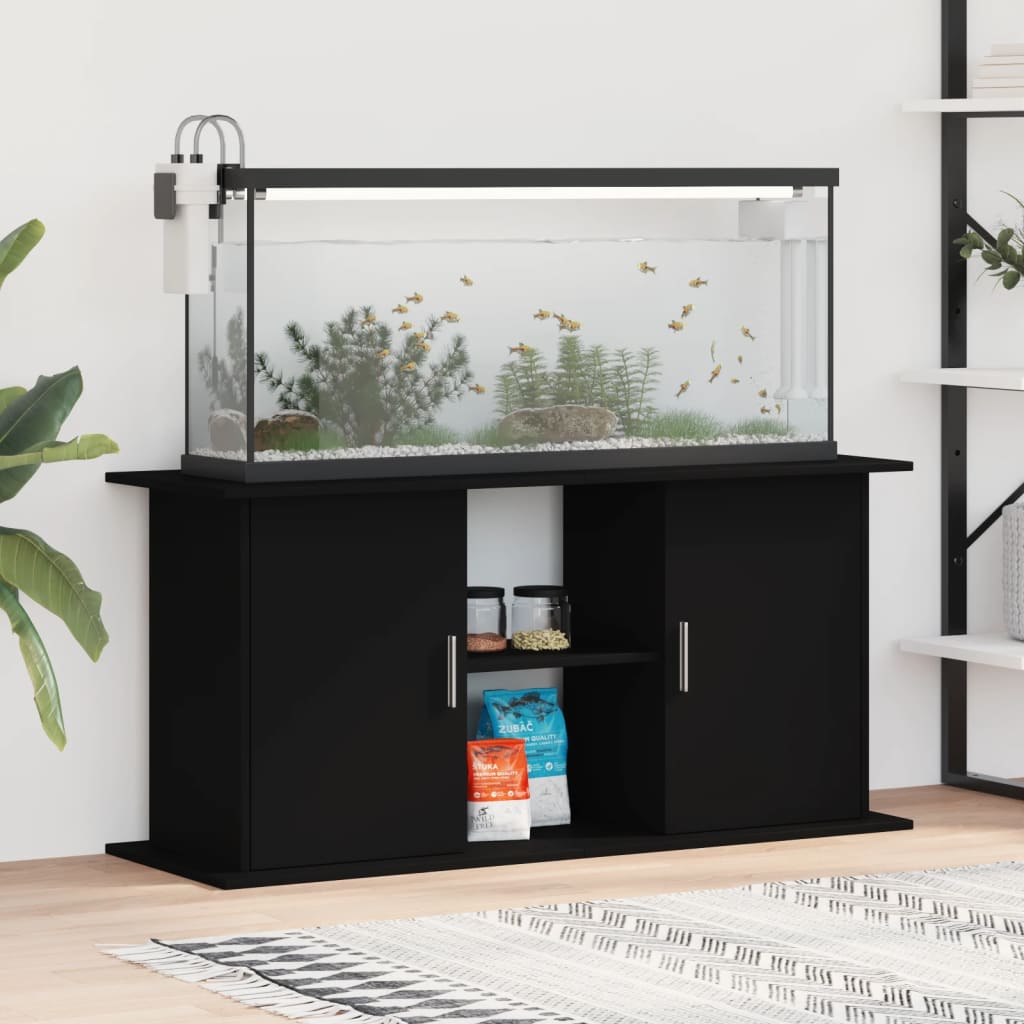 Aquariumständer Schwarz 121x41x58 cm Holzwerkstoff Aquariumständer Schwarz 121x41x58 cm Holzwerkstoff