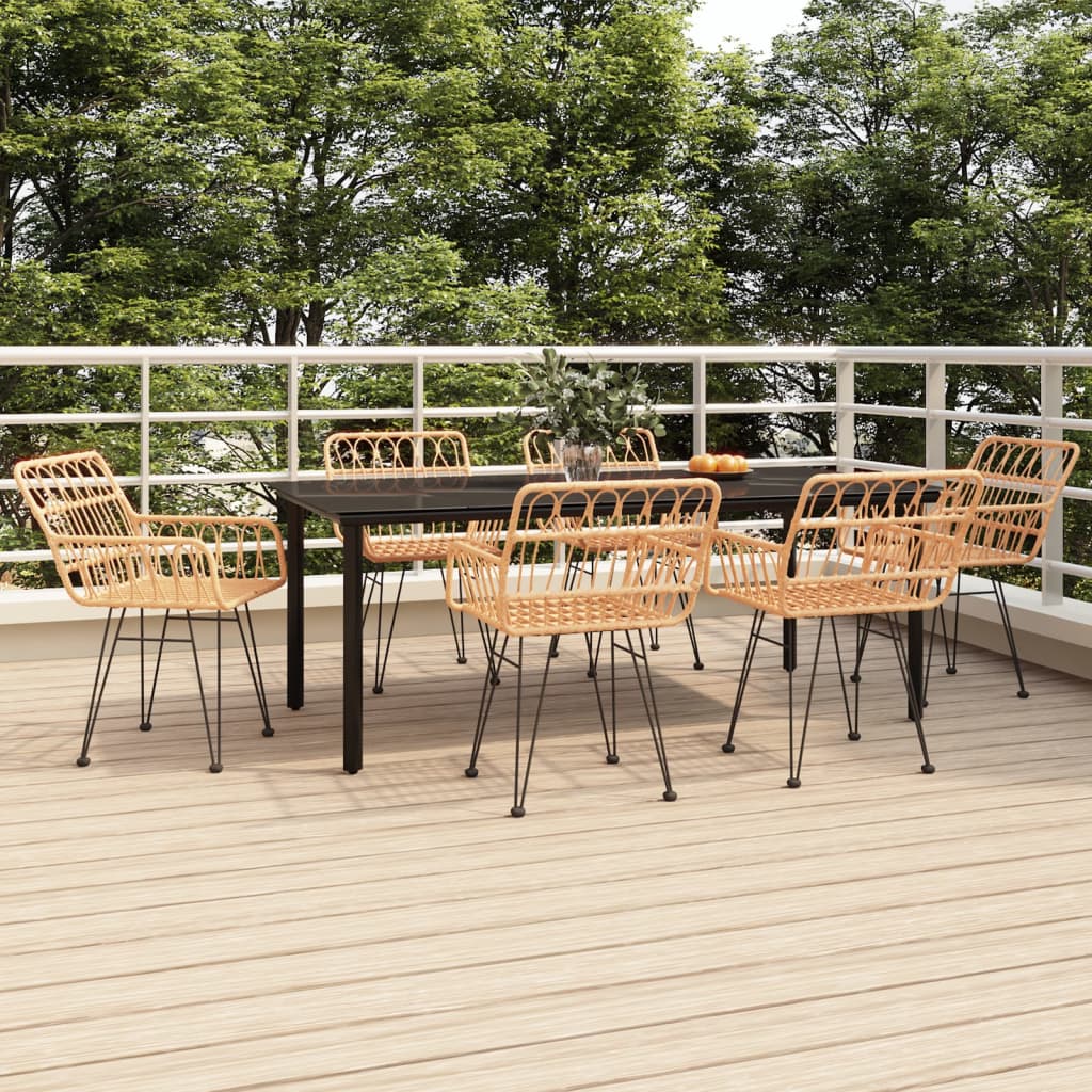 7-tlg. Garten-Essgruppe Poly Rattan 7-tlg. Garten-Essgruppe Poly Rattan