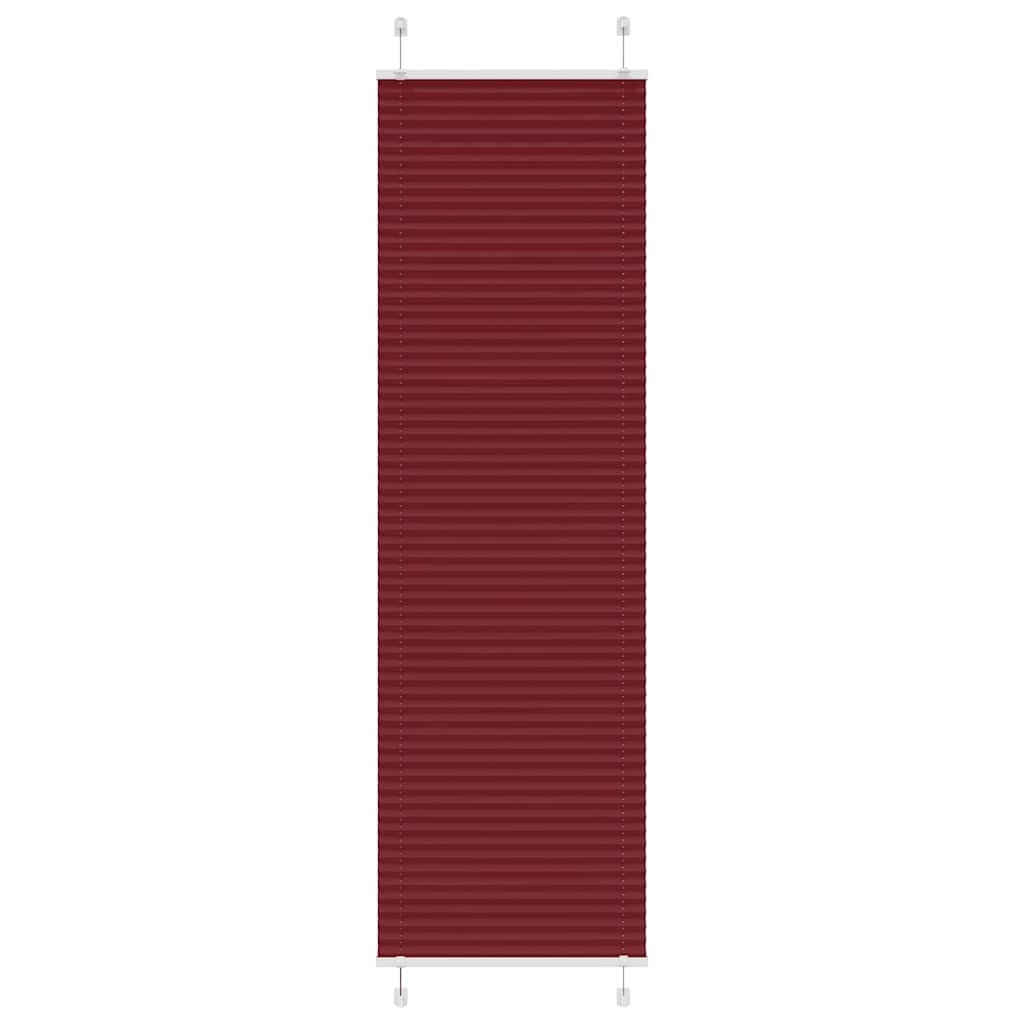 Plissee Bordeauxrot 55x200 cm Stoffbreite 54,4 cm Polyester
